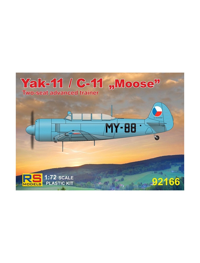 RS MODELS - 1/72 Yak-11 / C-11 "Moose" (4 decal v. for USSR, Hungarian, Poland, Mali)