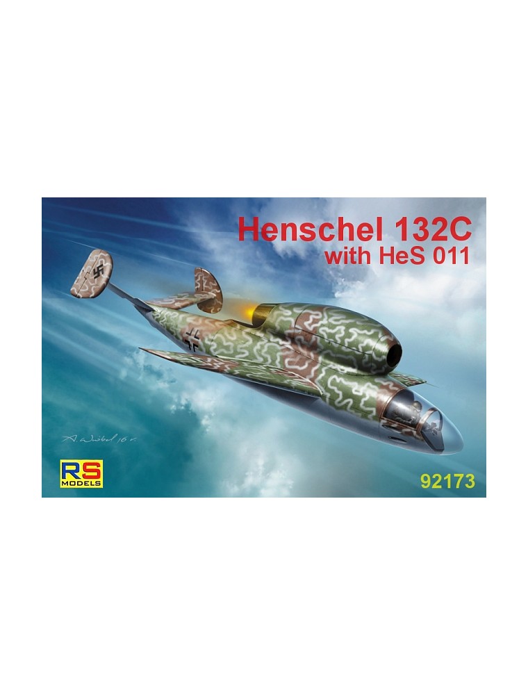 RS MODELS - 1/72 Henschel Hs-132 C (5 decal v. for Luftwaffe, Japan, GB)