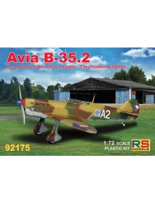 RS MODELS - 1/72 Avia B.35.2    4 decal v. for Czech, Slovakia with photo etched parts