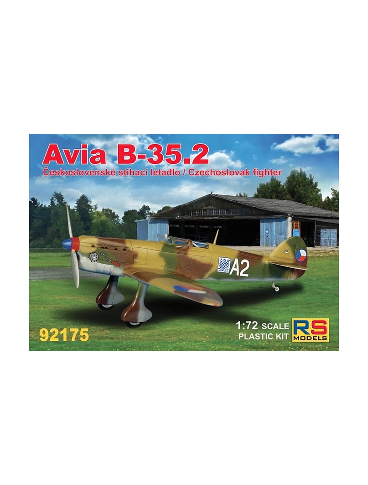 RS MODELS - 1/72 Avia B.35.2    4 decal v. for Czech, Slovakia with photo etched parts