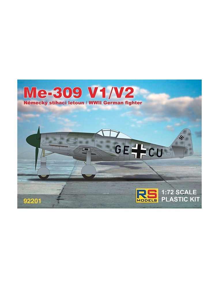 RS MODELS - 1/72 Messerschmitt 309 V1/V2 (3 decal v. for Luftwaffe)