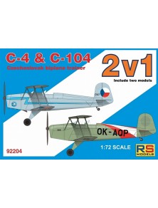 RS MODELS - 1/72 C4 + C104 double kit (2 decal v. for Czechoslovakia) Photoetched Parts