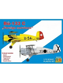 RS MODELS - 1/72 Bucker 133 C "Foreign services" 5 decal v. for Spain, Switz, Yugo, Lithu, South Af. with photo etched parts