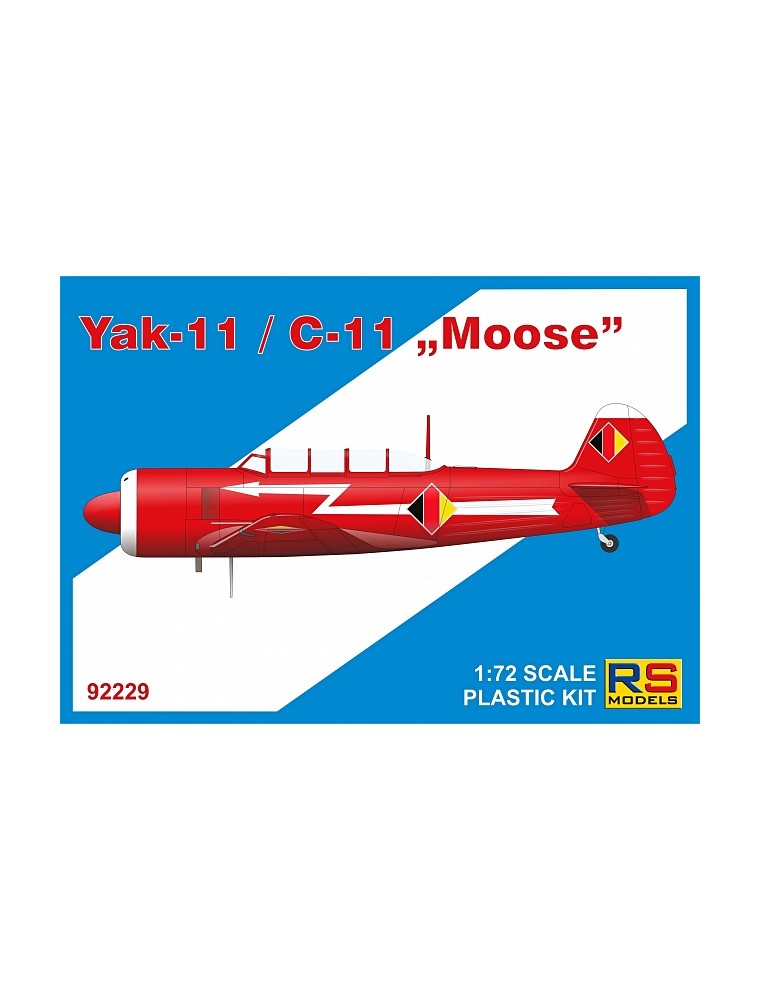 RS MODELS - 1/72 Yak-11 / C-11 "Moose" (5 decal v. for NDR)