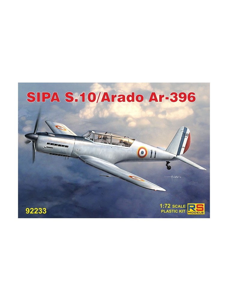 RS MODELS - 1/72 SIPA S.10/Arado Ar 396 (4 decal v. for France, Luftwaffe)