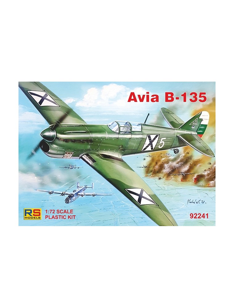 RS MODELS - 1/72 Avia B-135 (3 decal v. for Luftwaffe, Bulgaria)