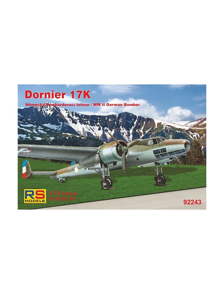 RS MODELS - 1/72 Dornier 17 K (4 decal v. for Yugoslavia, Hungary, Bulgaria) Photoetched Parts + Resin parts