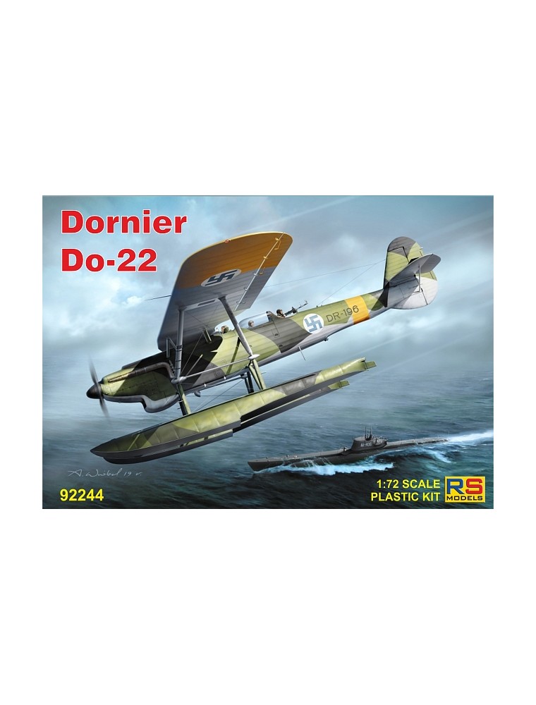 RS MODELS - 1/72 Dornier 22 (4 decal v. for Finland, Luftwaffe, Latvia) Photoetched Parts