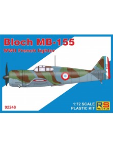 RS MODELS - 1/72 Bloch MB-155 (5 decal v. for France, Luftwaffe)