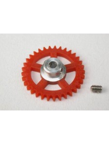 SCALEAUTO - Nylon Spur Gear 33th. For 3/32" Axle M50. diam. 18,5mm -red-