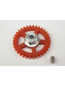 SCALEAUTO - Nylon Spur Gear 34th. For 3/32" Axle M50. diam. 18,5mm -red-