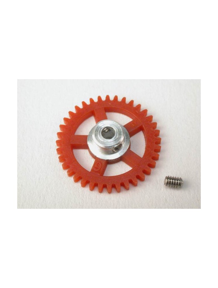 SCALEAUTO - Nylon Spur Gear 36th. For 3/32" Axle M50. diam. 18,5mm -red-