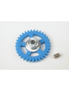 SCALEAUTO - Nylon Spur Gear 33th. For 3/32" Axle M50. diam. 17,5mm -blue-