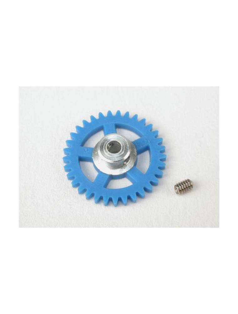 SCALEAUTO - Nylon Spur Gear 33th. For 3/32" Axle M50. diam. 17,5mm -blue-