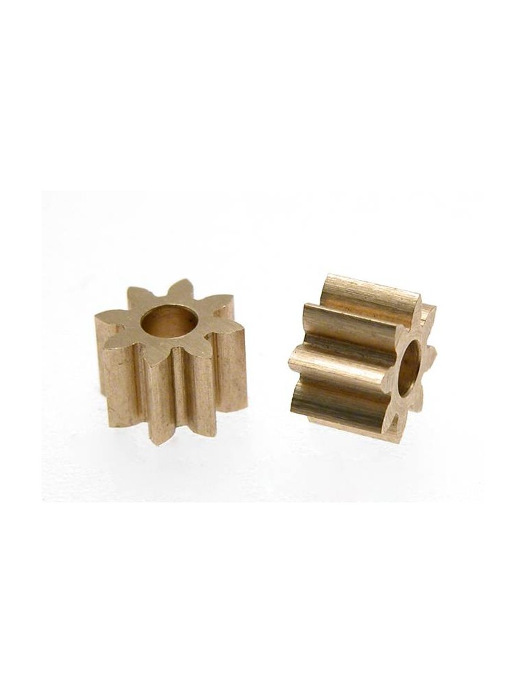 SCALEAUTO - Brass Pinion 8 Tooth M50 for 2mm. motor axle. diam. 5.4mm