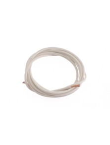 SCALEAUTO - Silicone wire for cars 2mm. Diameter. white 1m.