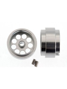 SCALEAUTO - Profile Design for 3/32 Axle. M2 screw aluminium with Ext.Lightweight design. diam.: 17.2mm. Width: 10mm. Ext.diam. 