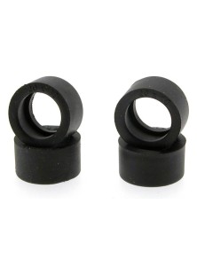 SCALEAUTO - RT Soft Racing tyres Rubber for Profile hubs. Ext. Diam: 20mm Width: 10m. Int. diam: 16m.