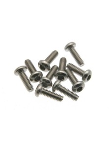 SCALEAUTO - Titanium allen screw M2x6mm. For motor fixing, Special rounded low head