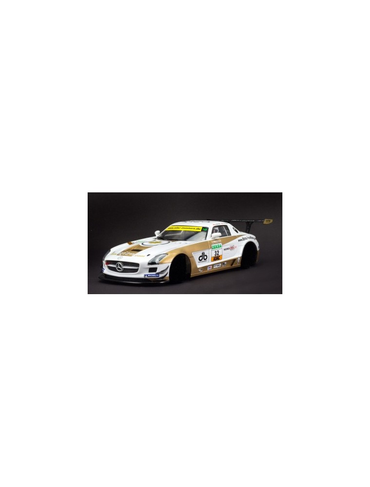 SCALEAUTO - Painted body: Mercedes SLS GT3 ADAC GT Masters 2011 n.32 Gize-SLS Team