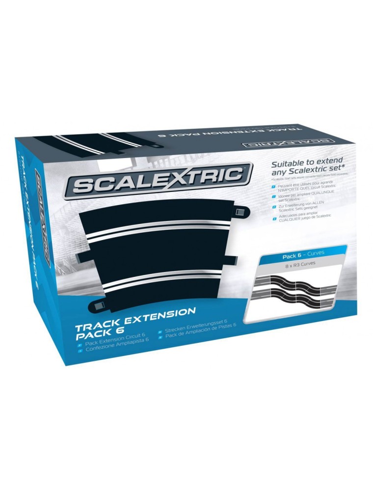 SCALEXTRIC - Track Extension Pack 6 - Radius 3 Curve 22.5遇 (8)