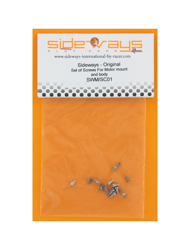 SIDEWAYS - Complete Original Screw Set (body and motor mount)