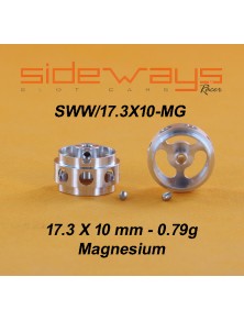 SIDEWAYS - Lightened Magnesium Wheel 17,3x10mm 0.79g - 2.38mm axle