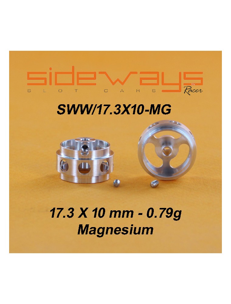 SIDEWAYS - Lightened Magnesium Wheel 17,3x10mm 0.79g - 2.38mm axle