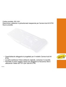 SLOT.IT - abitacolo in lexan trasp. per Carrera Audi A5 DTM