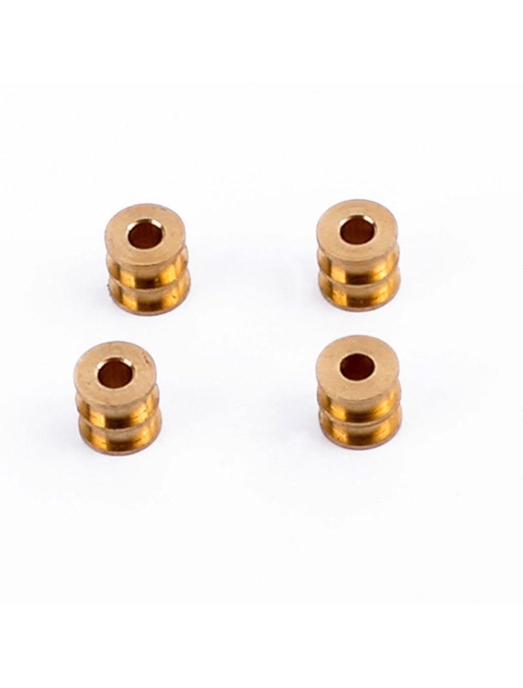 SLOT RACING COMPANY - 4x Double flanged Brass bushing 