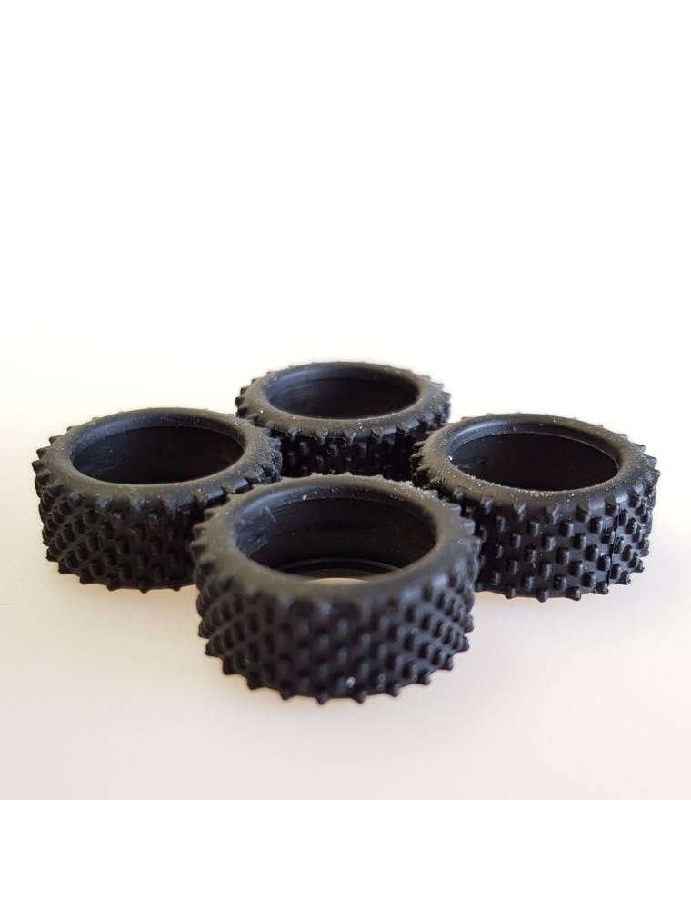 SLOT RACING COMPANY - 4x ULTRAGRIP GRATED TYRES ?ｽTREAR 8??