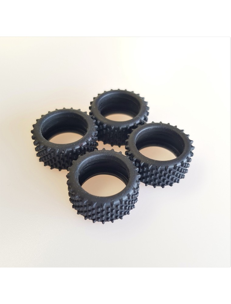 SLOT RACING COMPANY - 4x ULTRAGRIP GRATED TYRES 峡TREAR 9強