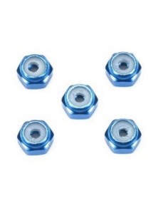 TAMIYA - Dadi 2mm Autobloccanti Blu (5)