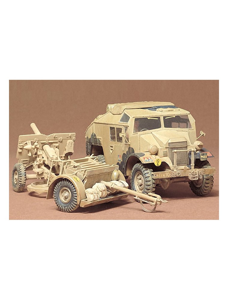 TAMIYA - 1/35 British 25 PDR. Field Gun & Quad Gun Tractor