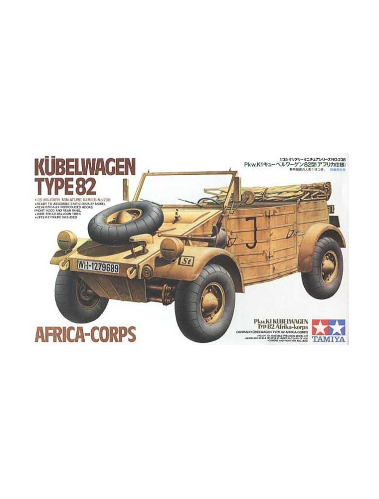 TAMIYA - 1/35 German Kubelwagen Type 82 Africa-corps