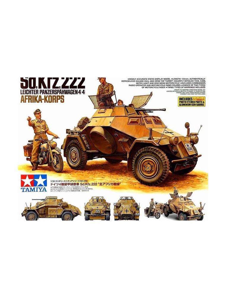 TAMIYA - 1/35 German Armored CAr Sd.Kfz.222 North African Campaign