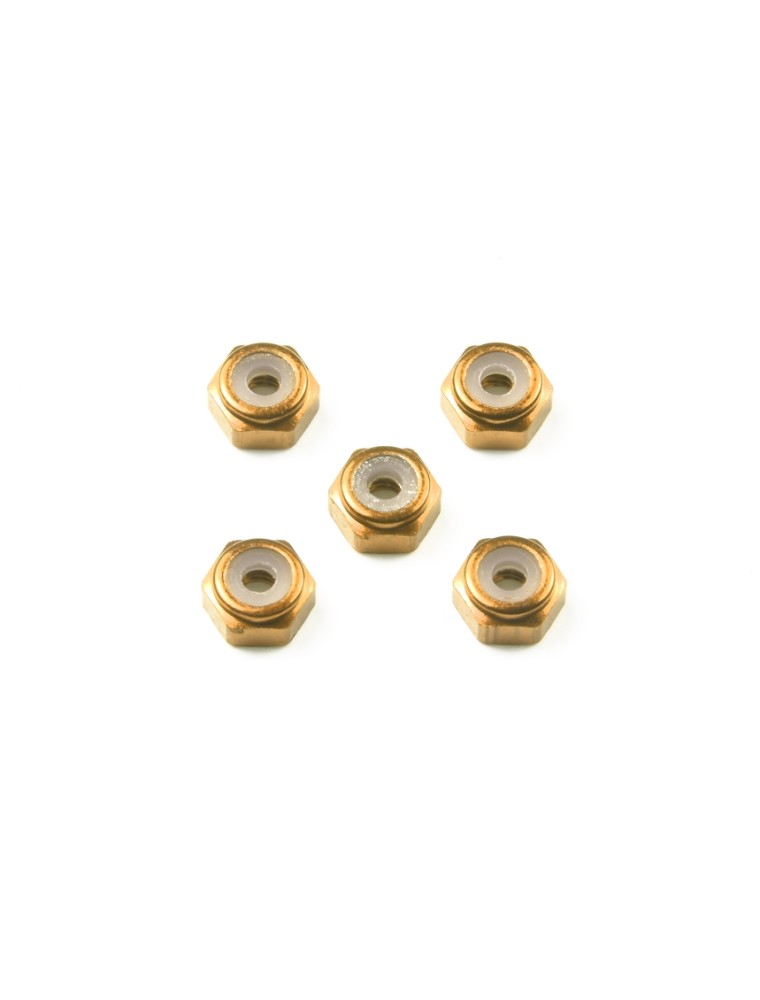 TAMIYA - Dadi 2mm Autobloccanti Oro (5) [Limited Edition]