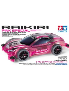 TAMIYA - mini4WD-PRO RAIKIRI PINK Policarbonato Telaio MS [Limited Edition]