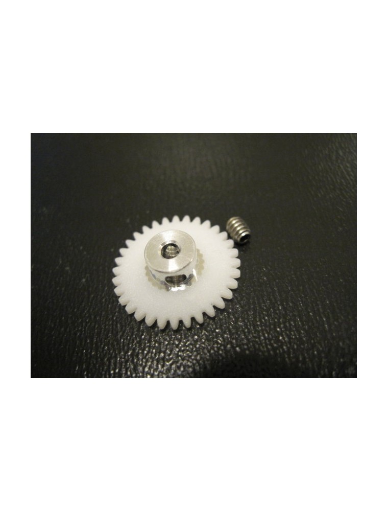 THUNDERSLOT - spur gear plastic 32 teeth, dia. 17mm. - WHITE