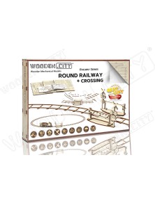 WOODEN.CITY - Railway Series - Round Railway & Crossing scale 1:40