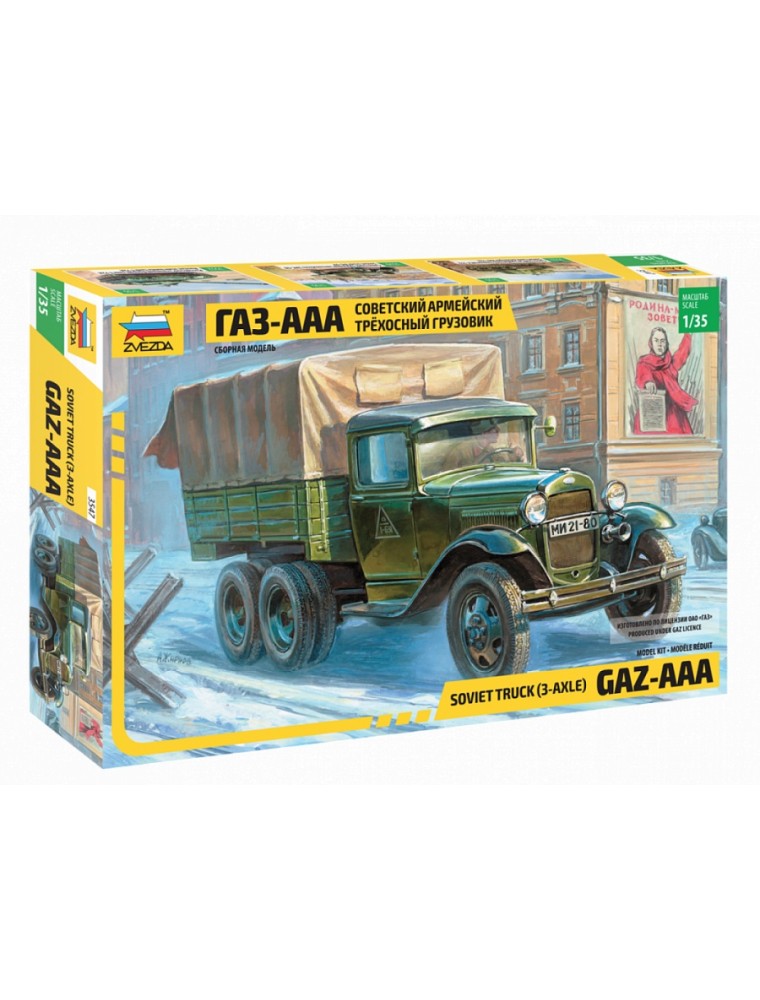 ZVEZDA - 1/35 GAZ-AAA Soviet Truck (3-axle)