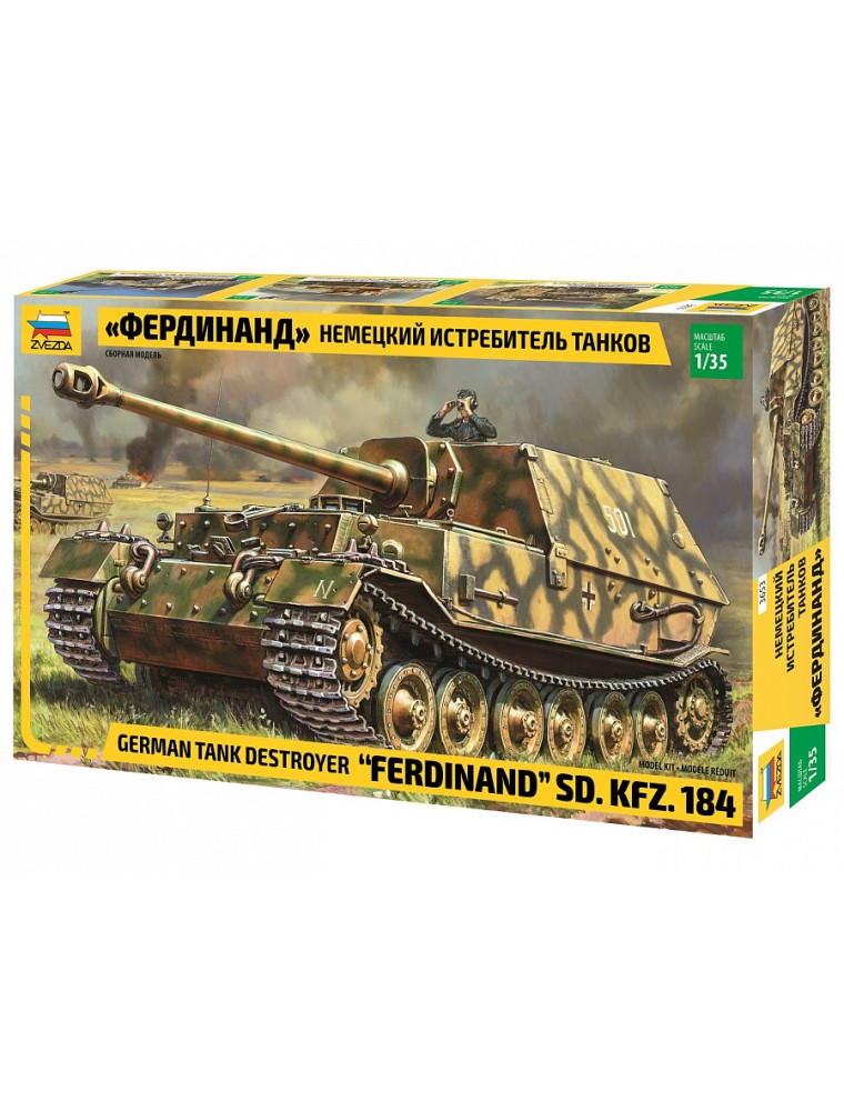 ZVEZDA - 1/35 Sd.Kfz.184 "Ferdinand" German Tank Destroyer