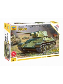 ZVEZDA - 1/72 T-34/76 Soviet Medium Tank (Mod. 1943)