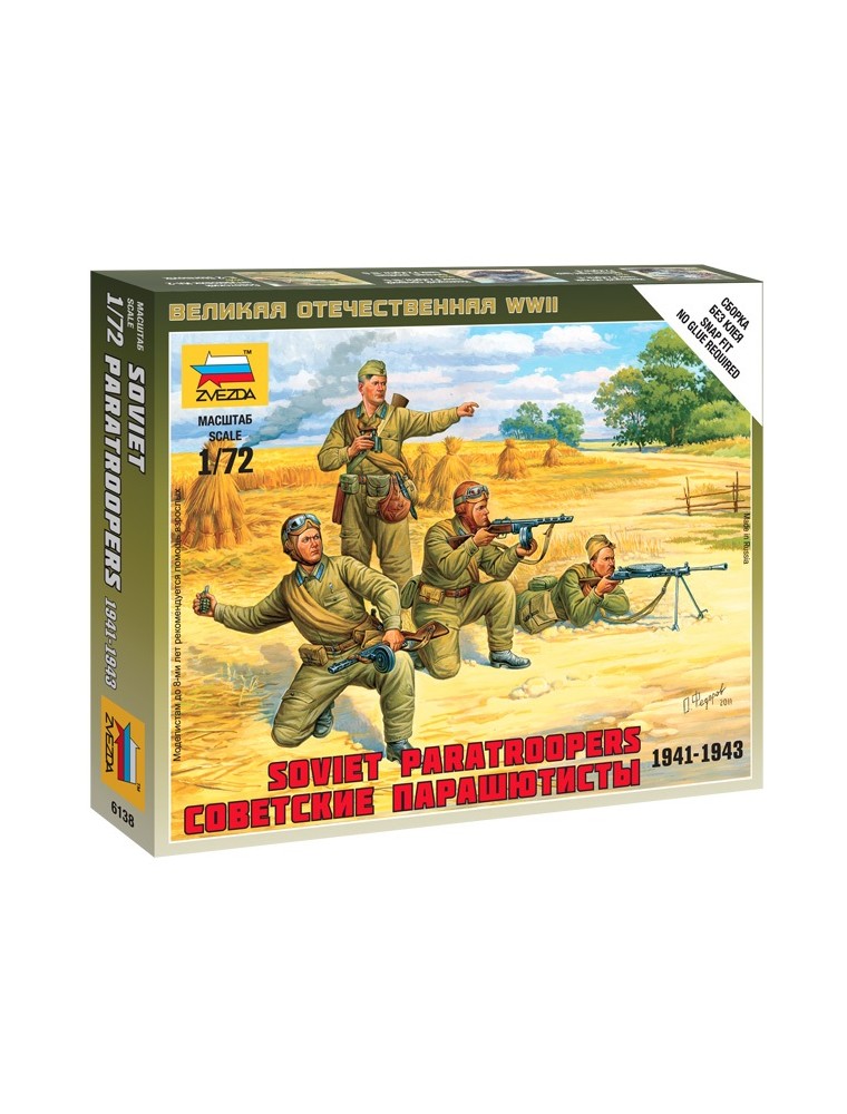 ZVEZDA - 1/72 Soviet Paratroopers 1941-1943