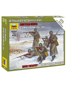 ZVEZDA - 1/72 Soviet Infantry in Winter Uniform 1941-1942