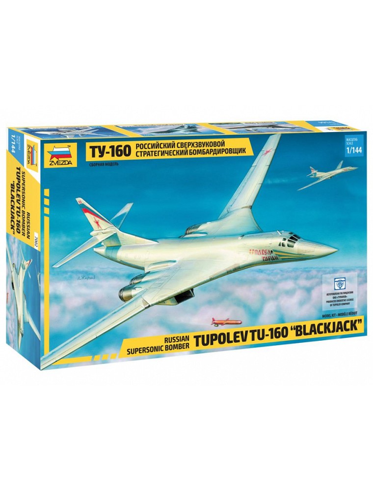 ZVEZDA - 1/144 Russian Supersonic Bomber Tupolev TU-160 "Blackjack"