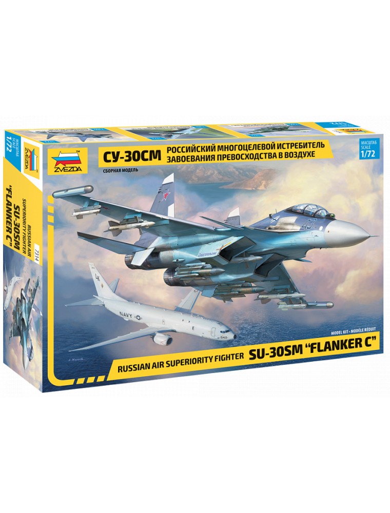 ZVEZDA - 1/72 Russian Air Superiority Fighter SU-30SM "Flanker C"