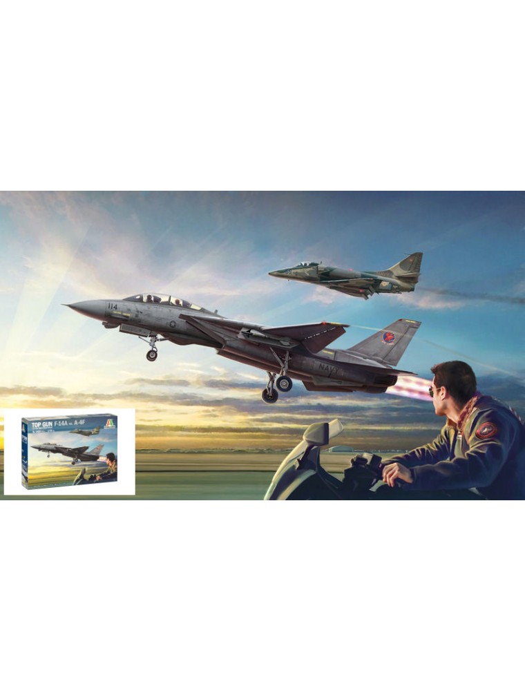 Italeri - US NAVY FIGHTER WEAPONS SCHOOL TOP GUN F-14A vs A4M KIT 1:72