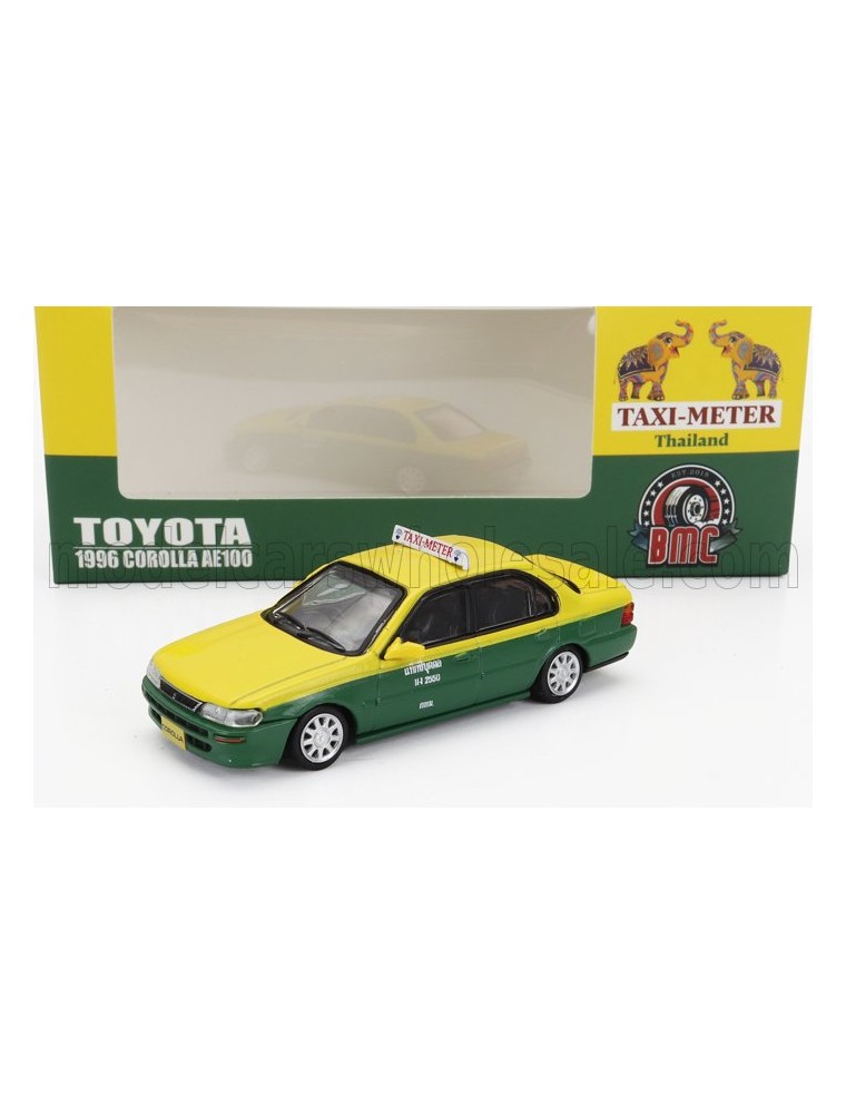 TOYOTA - COROLLA AE100 THAILAND TAXI 1996 - YELLOW GREEN