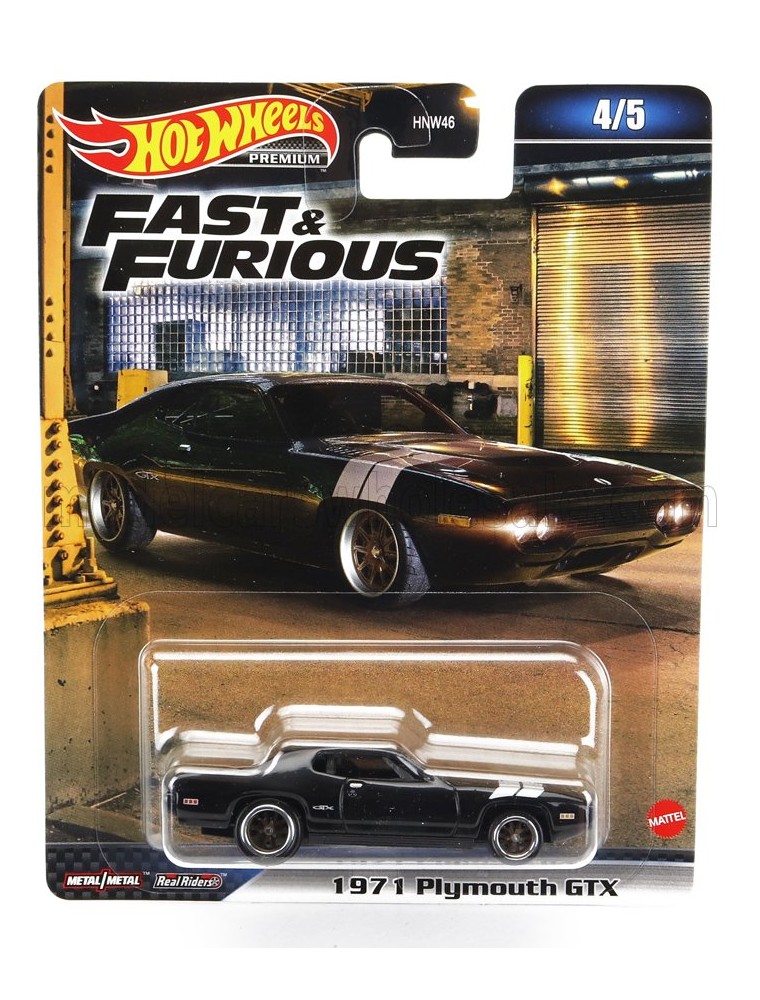 PLYMOUTH - DOM'S GTX COUPE 1971 - FAST & FURIOUS 8 2017 - BLACK SILVER